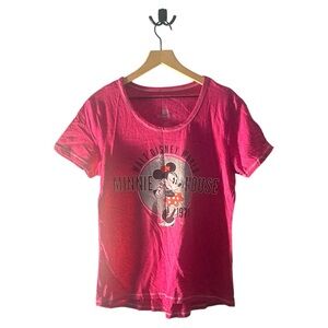 Disney Minnie Mouse Walt Disney World Graphic Tee Shirt Pink‎ 1971